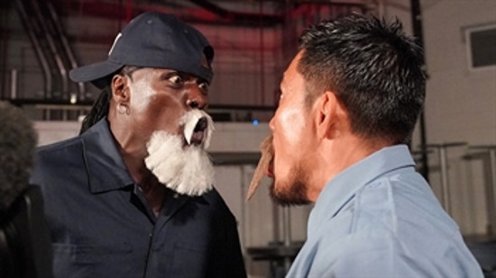 Reggie evades the disguised pair of Akira Tozawa & R-Truth: Raw, Aug. 9, 2021